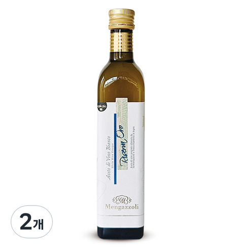 멩가졸리 화이트 와인 비네가 아세토 디 비노 와인식초, 500ml, 2개