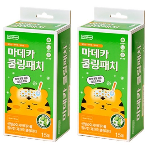 마데카 쿨링시트, 15개입, 2개