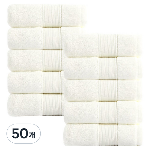 록신 호텔수건 540GSM 40수 면사, 아이보리, 50개
