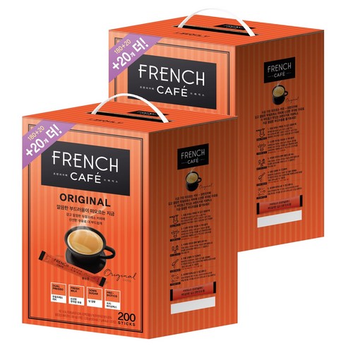 프렌치카페 카페믹스 오리지날, 11g, 200개입, 2개