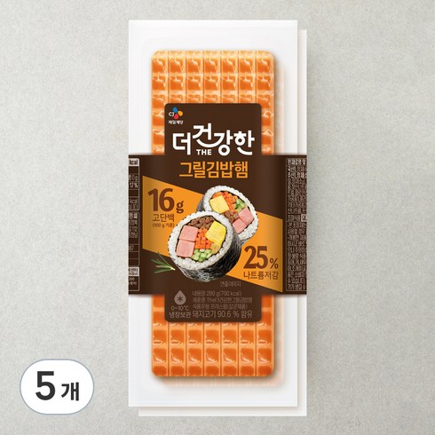 더건강한 그릴김밥햄, 280g, 5개