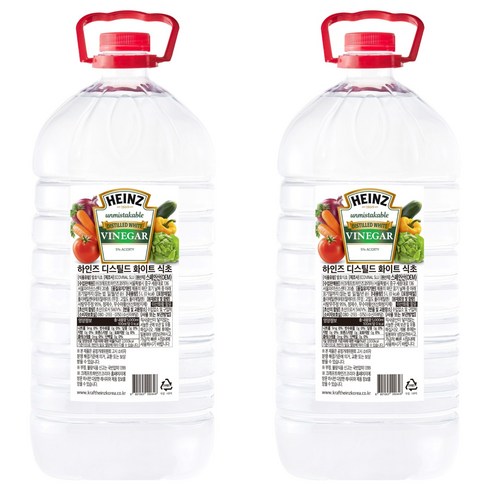 하인즈 디스틸드 화이트 식초, 2개, 5L