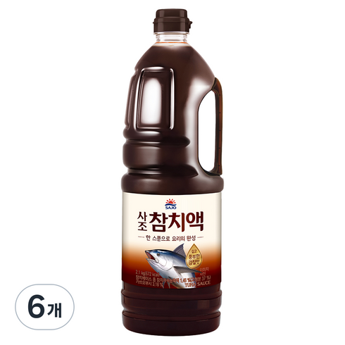사조 참치액, 2.1kg, 6개