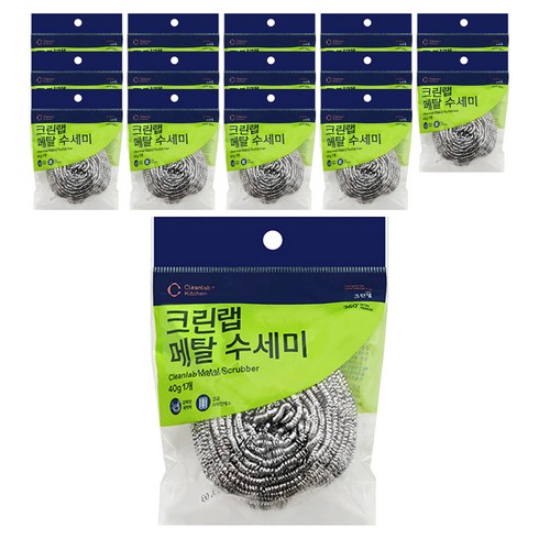 크린랩 메탈 수세미, 1개입, 15개