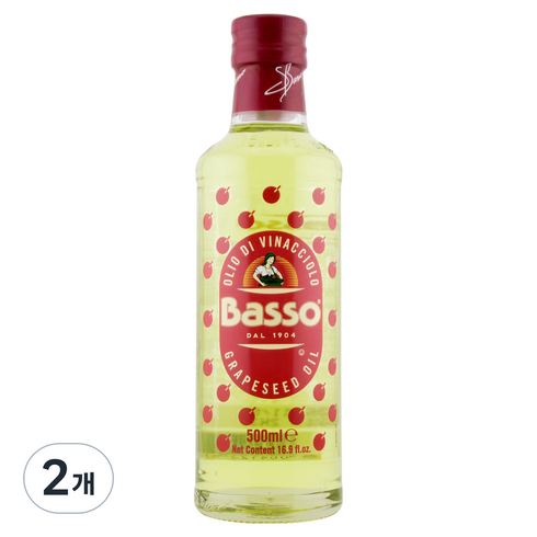 Basso 포도씨유, 500ml, 2개