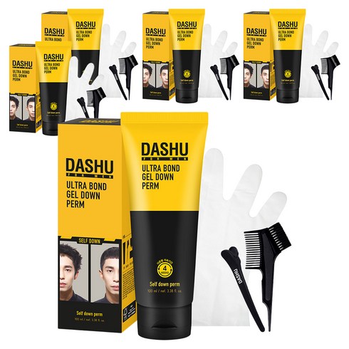 다슈 포맨 울트라 본드 젤 다운펌 세트 억센모발용, 100ml, 5개