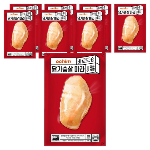 바로드숑 바로먹는 닭가슴살 마라맛, 100g, 8개