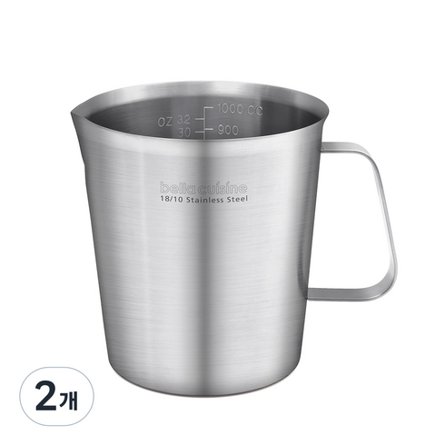벨라쿠진 스테인리스 계량컵, 1L, 2개