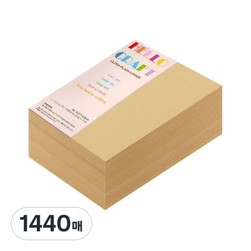 종이문화 두꺼운양면카드지 레인보우카드 No.04 버프, A6, 1440매