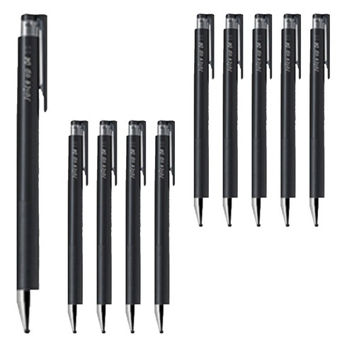 파이롯트 쥬스업 젤잉크 중성 노크펜 0.4mm, 블랙, 10개