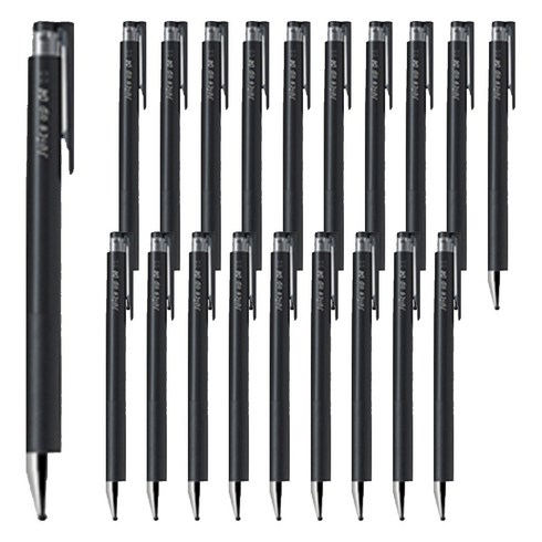 파이롯트 쥬스업 젤잉크 중성 노크펜 0.4mm, 블랙, 20개
