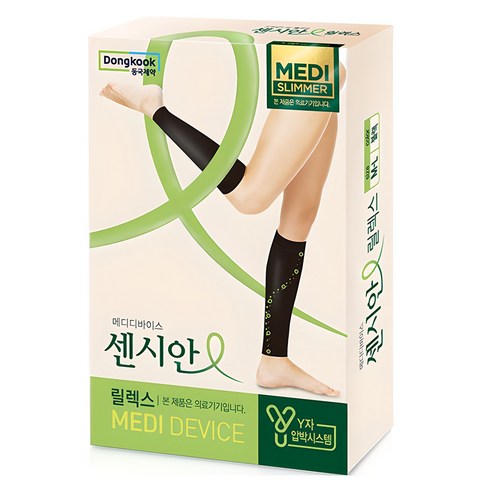 센시안 릴렉스 압박밴드 블랙, 종아리/무릎형, 1개