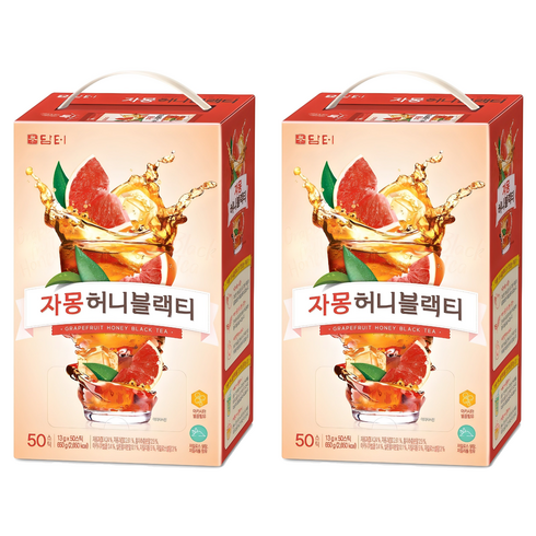 담터 자몽 허니 블랙티 분말, 13g, 50개입, 2개