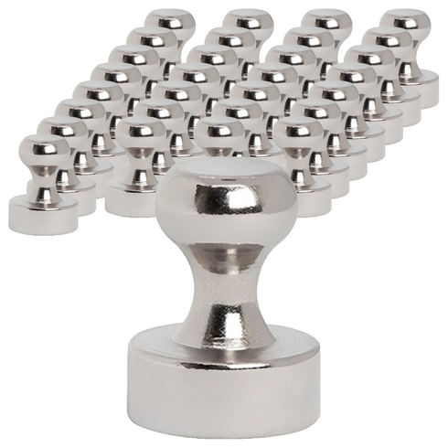 코지파파 네오디뮴 강력 고리자석 체스형 12mm, 실버, 30개