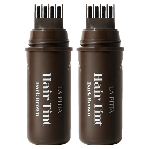 라피타 새치커버 헤어틴트 10ml, 다크브라운, 2개
