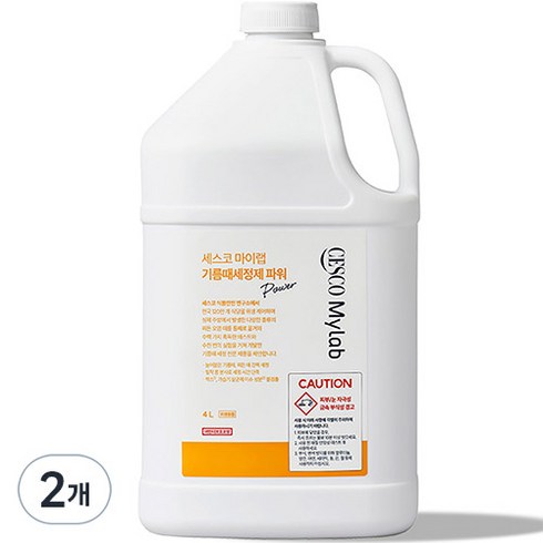 세스코마이랩 기름때세정제 파워, 4L, 2개