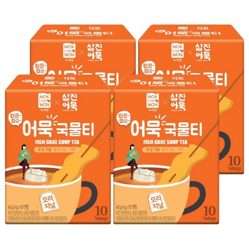 녹차원 따끈따끈 어묵국물티 오리지널맛, 4g, 10개입, 4개