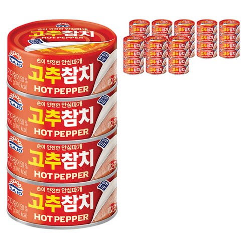 사조참치 고추참치 안심따개, 100g, 36개
