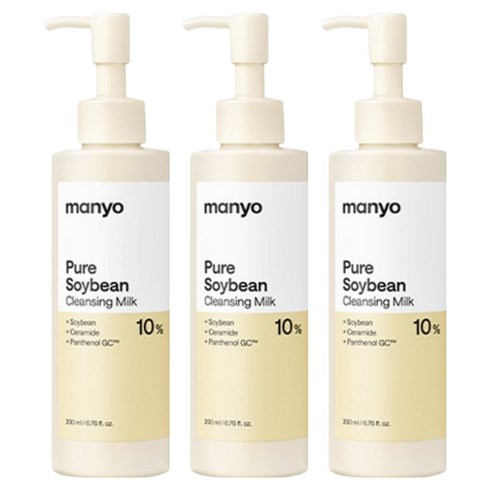 마녀공장 퓨어 소이빈 클렌징 밀크, 200ml, 3개