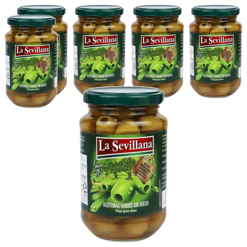 라세빌라나 그린 올리브, 370g, 6개