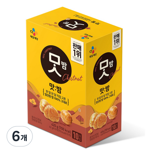 CJ맛밤, 420g, 6개