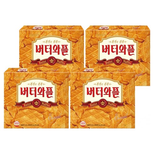 크라운 버터와플, 316g, 4개