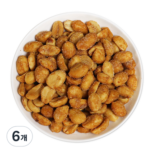 웰넛 자연두레 꿀땅콩, 500g, 6개