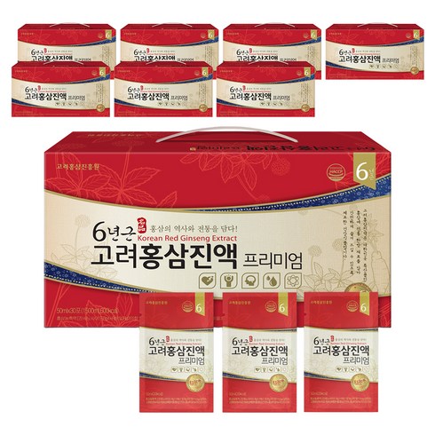 고려홍삼진흥원 6년근 고려홍삼진액 프리미엄, 50ml, 240개