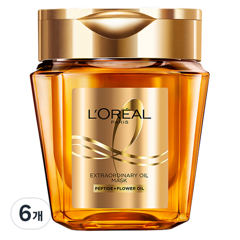 로레알파리 엑스트라오디네리 오일 실크 마스크팩, 250ml, 6개
