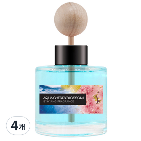 더허브샵 오토모티브 차량용 디퓨저 50ml 본품, 4개, 아쿠아체리블라썸