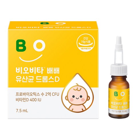 비오비타 유아 배배 유산균 드롭스D, 7.5ml, 1개