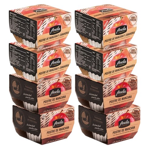 아넬라 생과일 디저트 스타트 C 패키지 100g x 2p x 2종 세트, 사과, 당근, 4세트