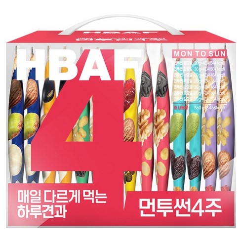 바프 먼투썬 4주 하루견과 560g, 1개