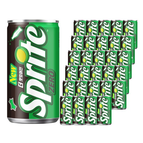 스프라이트 제로 사이다, 190ml, 30개