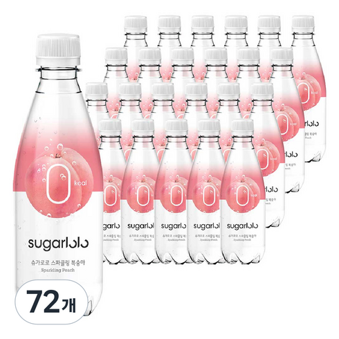 슈가로로 스파클링 복숭아 탄산음료, 350ml, 72개