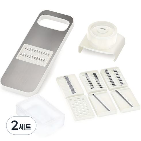 무디타 마그넷 스테인리스 슬라이서, 아이보리, 2세트