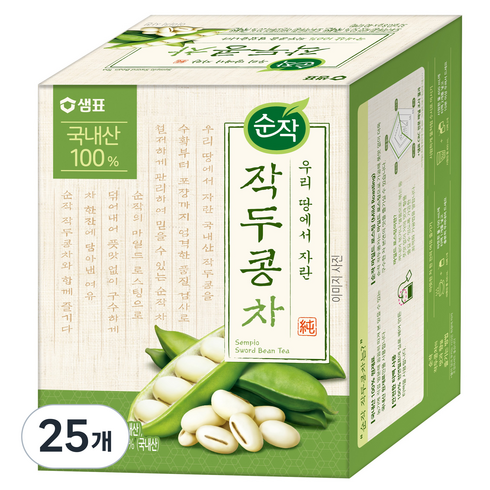 순작 작두콩차, 800mg, 40개입, 25개