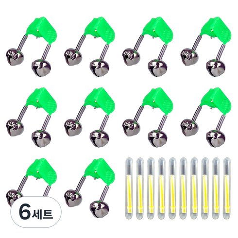 즐낚 집게형딸랑이 야간케미세트, 6세트