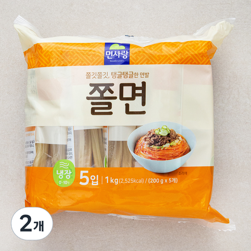 면사랑 냉장 쫄면 사리 5입, 1kg, 2개