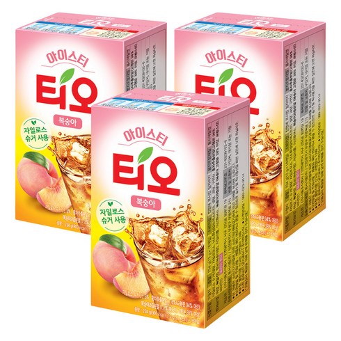 동서티오 아이스티 복숭아맛, 13g, 18개입, 3개