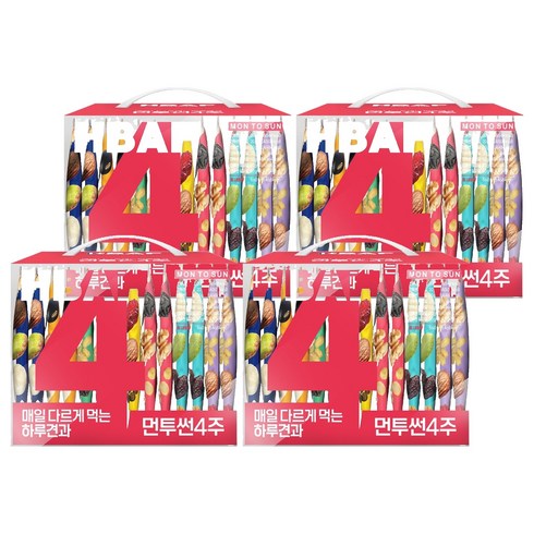 바프 먼투썬 4주 하루견과 560g, 4개