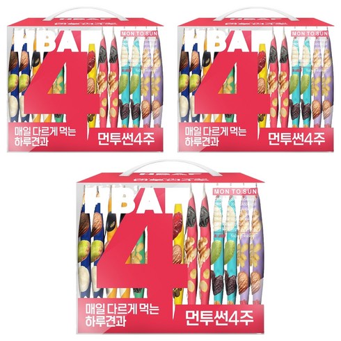 바프 먼투썬 4주 하루견과 560g, 3개