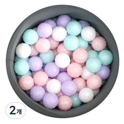 베베아인 촉감 볼풀공 80p, 마카롱(랜덤발송), 2개