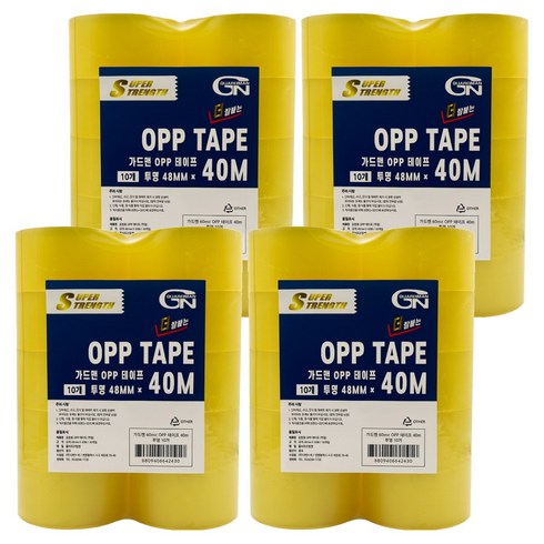 가드맨 OPP 박스 테이프 48mm x 40m, 투명, 40개