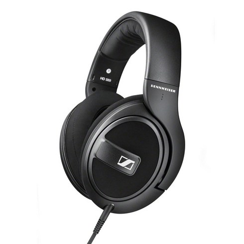 젠하이저 밀폐형 오버이어 헤드폰, Black, HD 569