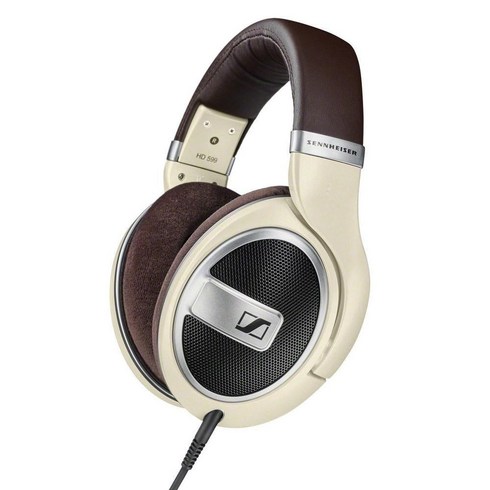 젠하이저 오픈형 오버이어 헤드폰 HD 599 아이보리 멀티단자