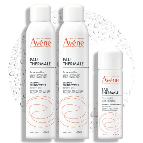 아벤느 오 떼르말 온천수 미스트 300ml 2p + 50ml 세트, 1세트