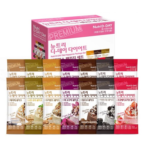 뉴트리디데이 다이어트 해피믹스 패키지 세트, 350g, 1세트