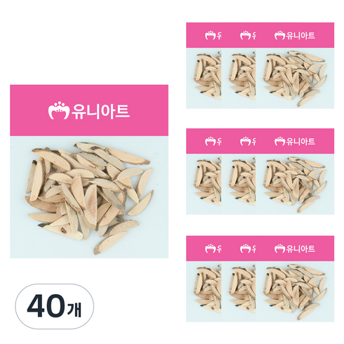 유니아트 천연나무조각, 14번, 40개