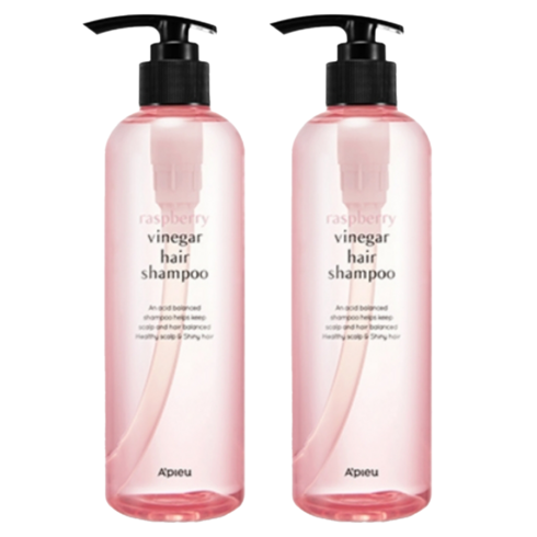어퓨 라즈베리 식초 헤어 샴푸, 500ml, 2개